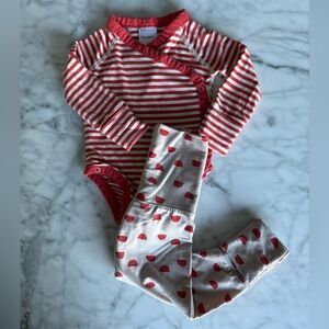 Hanna Andersson Mushroom Wiggle Set 3-6M